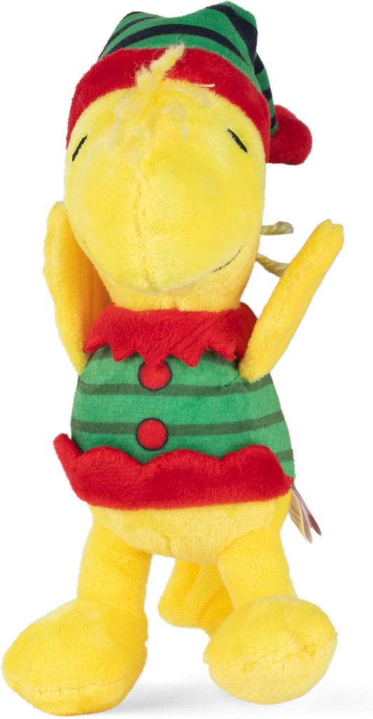 Comics 6" Holiday Woodstock Plush Elf Dog Toy | Small Squeaky Dog Toy, Yellow Dog Chew Toy | Woodstock Stuffed Animal Toy for Dogs Officially Licensed by Comics, (FF14017)