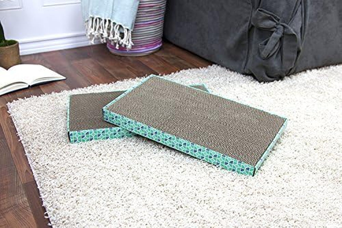 Corrugate Cat Scratch Pad, Cat Non-Stick Litter Scoop, Cat Litter Mats, Cat Litter Box Kit 2 Count (Pack of 1)