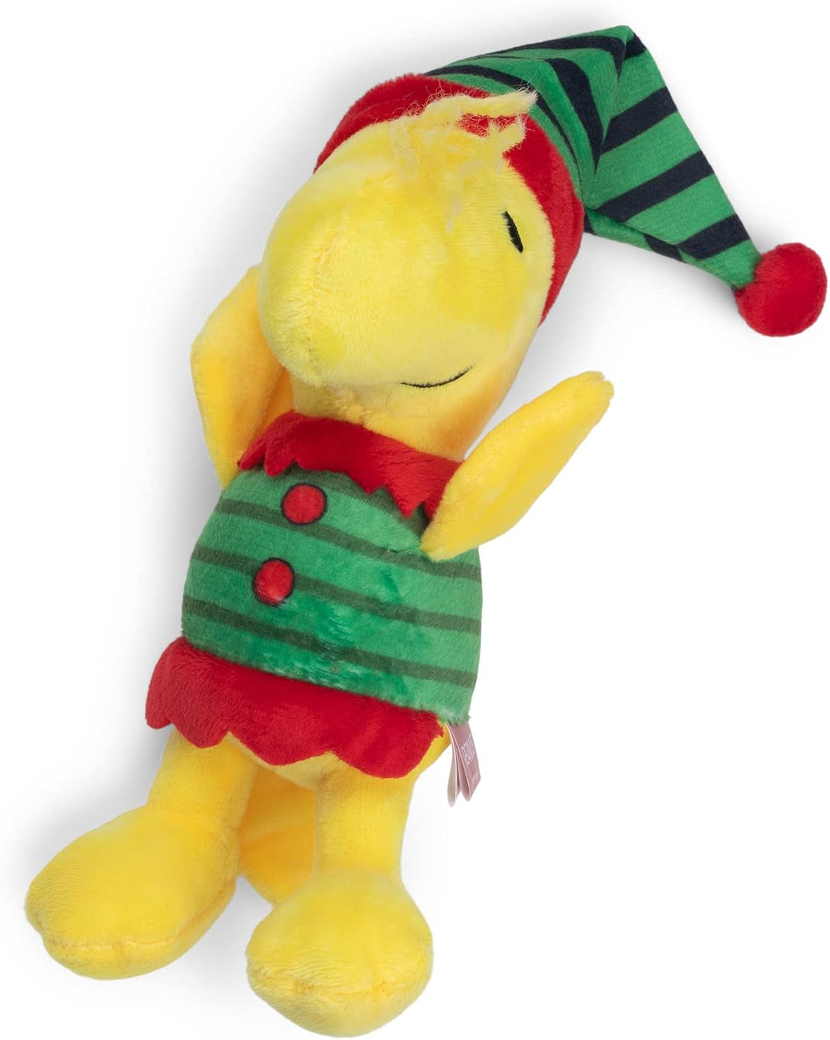 Comics 6" Holiday Woodstock Plush Elf Dog Toy | Small Squeaky Dog Toy, Yellow Dog Chew Toy | Woodstock Stuffed Animal Toy for Dogs Officially Licensed by Comics, (FF14017)